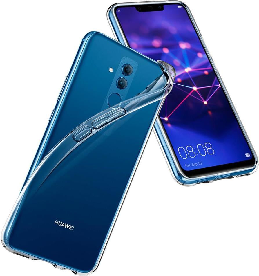 Противоударен Силиконов Калъф за Huawei Mate 20 Lite, Spigen Liquid Crystal Case, Прозрачен (5)