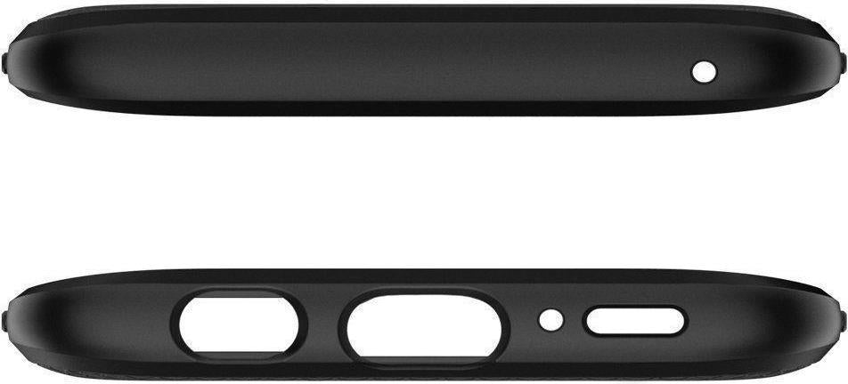 Противоударен Силиконов Калъф за Samsung S9 Plus, Spigen Liquid Air Case, Черен (6)