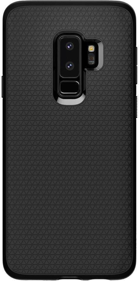 Противоударен Силиконов Калъф за Samsung S9 Plus, Spigen Liquid Air Case, Черен (2)