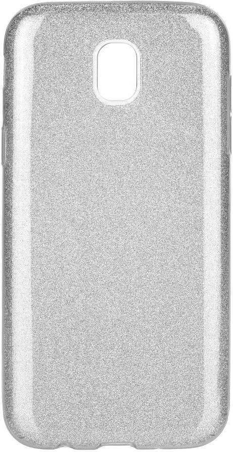 Блестящ Силиконов Калъф за Samsung J5 2017, Forcell Shining Case, Сребрист