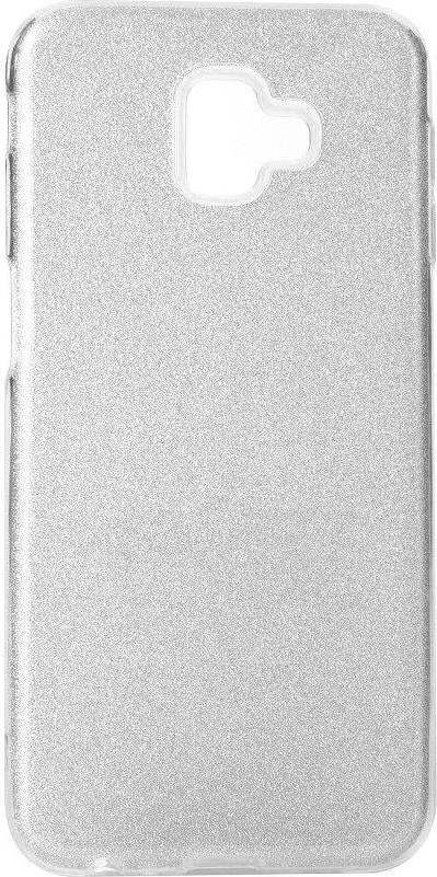 Блестящ Силиконов Калъф за Samsung J6 Plus 2018, Forcell Shining Case, Сребрист
