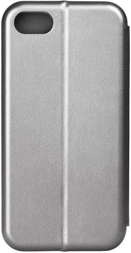 Кожен Калъф за Samsung A6 Plus 2018, Forcell Elegance Book Case, Сив (2)