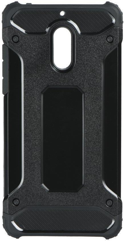 Противоударен Хибриден Калъф за Nokia 6, Forcell Armor Case, Черен