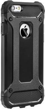 Противоударен Хибриден Калъф за iPhone 6/6s Plus, Forcell Armor Case, Черен (2)