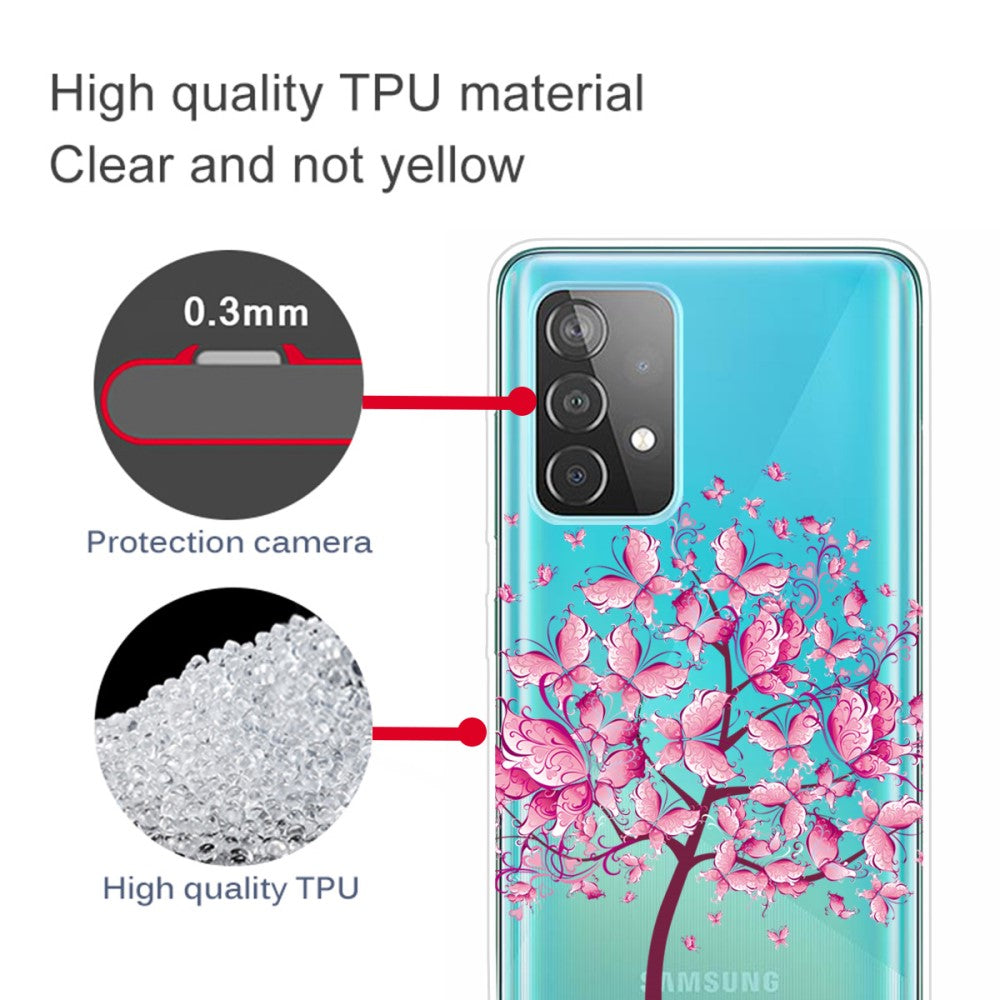 Силиконов Калъф за Samsung A72, Printing Butterfly Tree Case, Цветен (3)