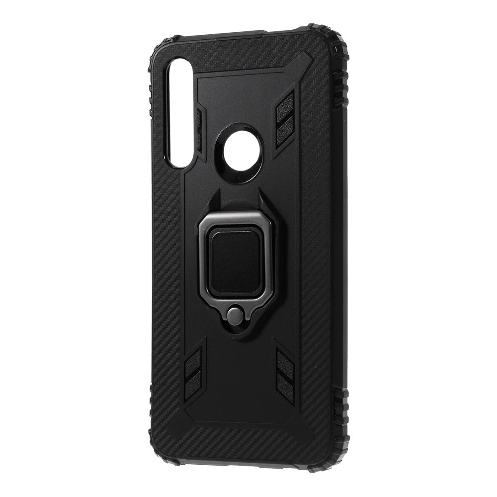 Калъф със Стойка-Пръстен за Huawei P Smart Z, Kickstand Armor Case, Черен