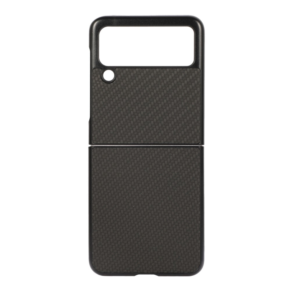 Карбонов Калъф за Samsung Z Flip 3, Carbon Texture Case, Черен