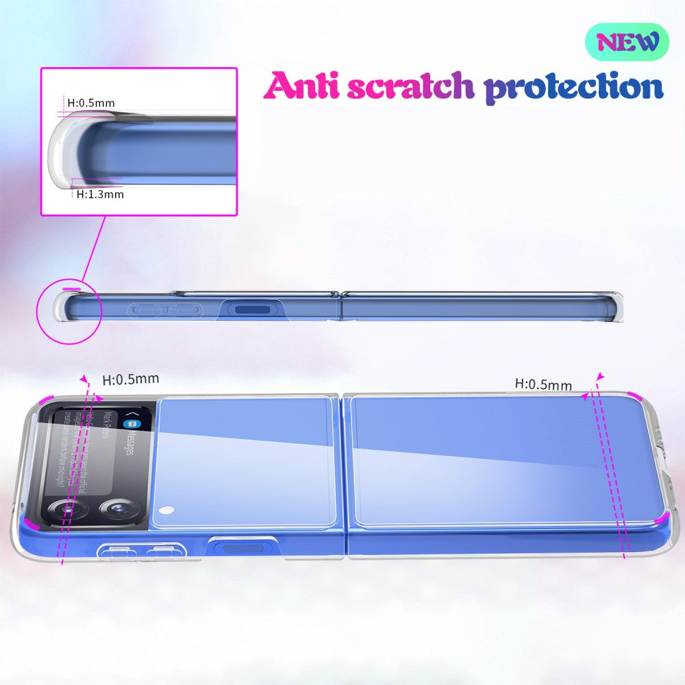 Удароустойчив Калъф за Samsung Galaxy Z Flip 3, Imak Crystal Case, Прозрачен (3)