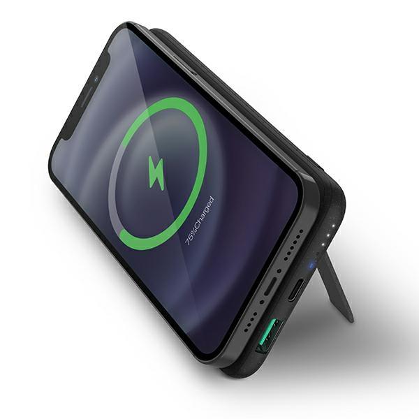 Външна Батерия с Magsafe за iPhone 12 и 13, Uniq USB-C PD20W Wireless 10000mAh, Черен