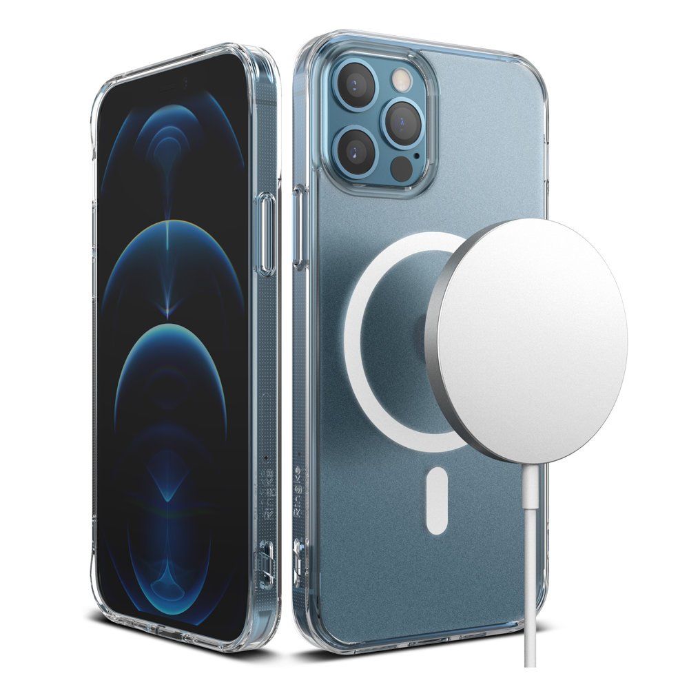 Magsafe Противоударен Калъф за iPhone 12 Pro Max, Ringke Fusion Matte Case, Прозрачен