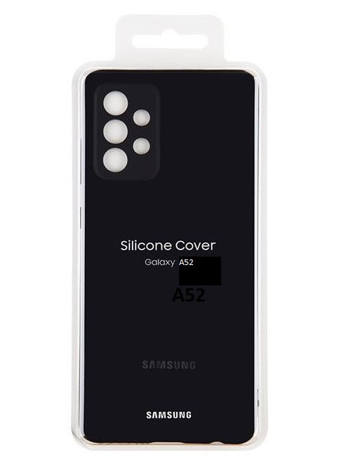 Оригинален Силиконов Калъф за Samsung A52, Silicone Cover Case EF-PA525TBE, Черен (6)