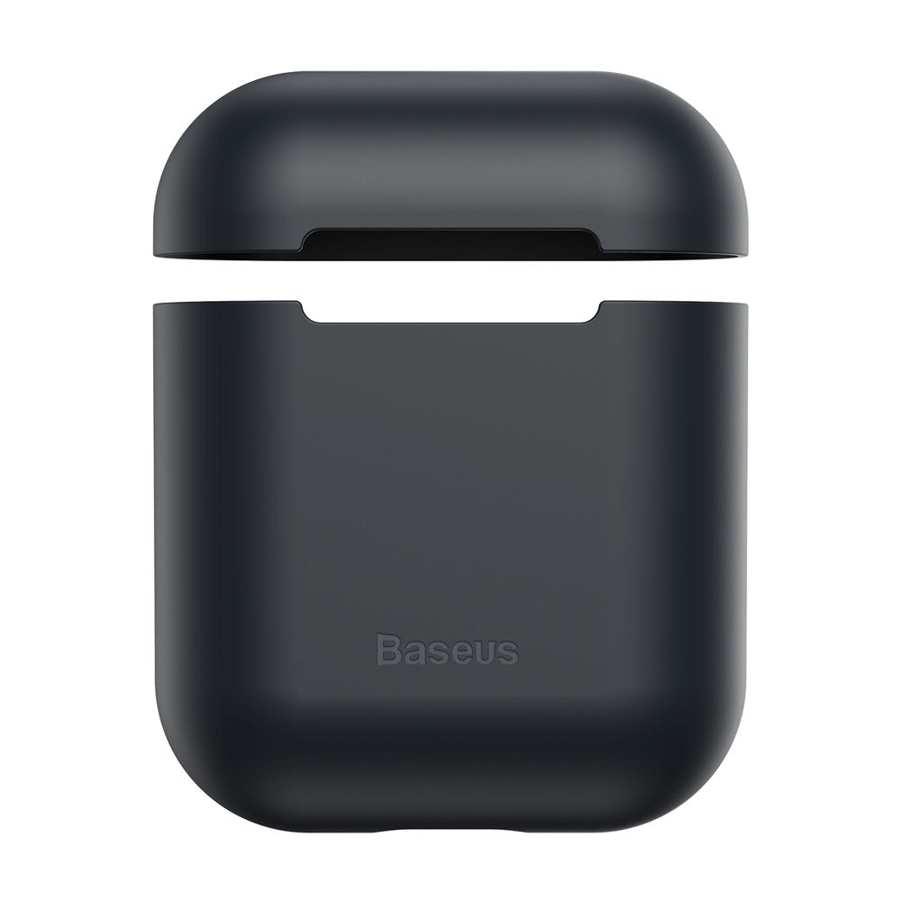 Калъф за Слушалки за Apple AirPods 2, Baseus Silicone Case, Черен (4)
