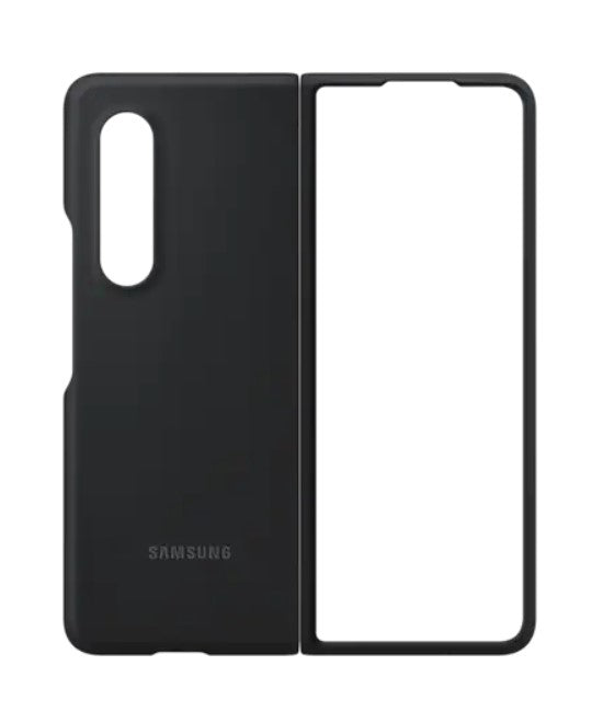 Оригинален Силиконов Калъф за Samsung Z Fold 3, Silicone Cover Case EF-PF926TBE, Черен (2)