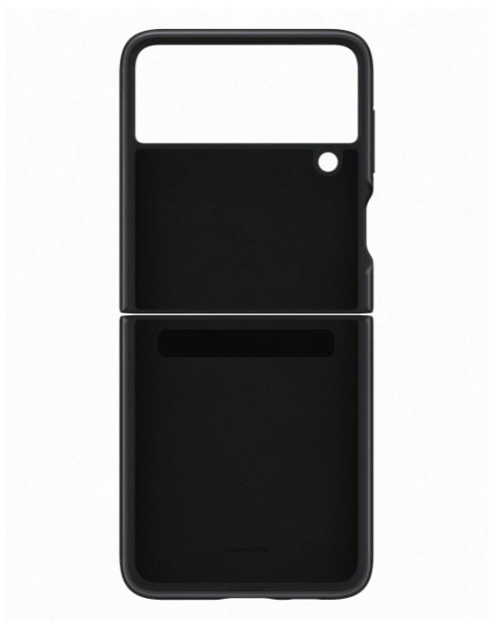 Оригинален Кожен Калъф за Samsung Z Flip 3, Leather Case EF-VF711LBEGWW, Черен (2)