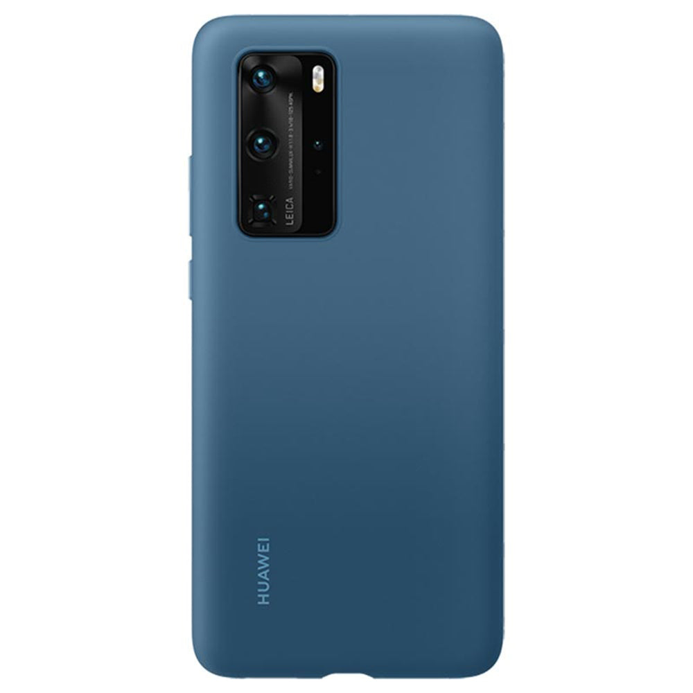 Оригинален Силиконов Калъф за Huawei P40 Pro Soft Silicone Case, Син (2)