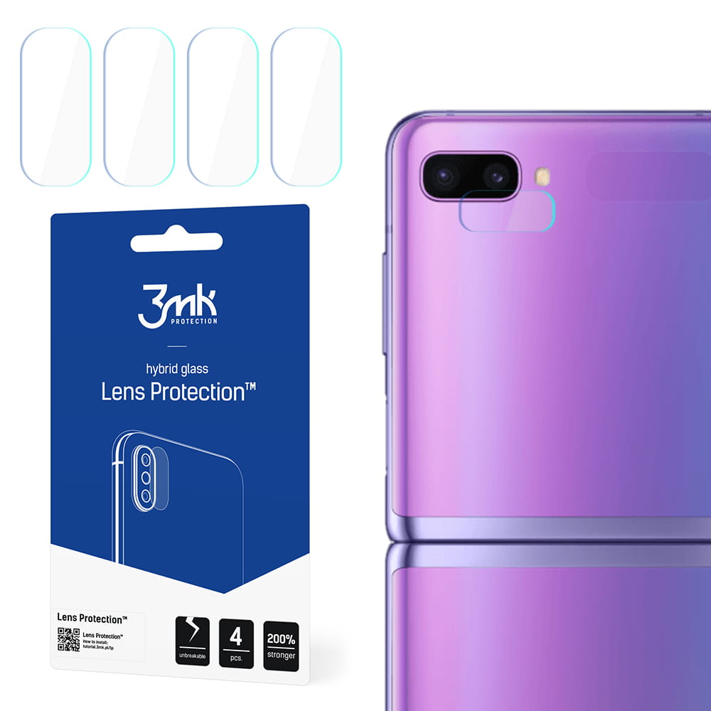 Удароустойчив Протектор за Камера Samsung Z Flip, 3MK Flexy Cam Glass, Прозрачен