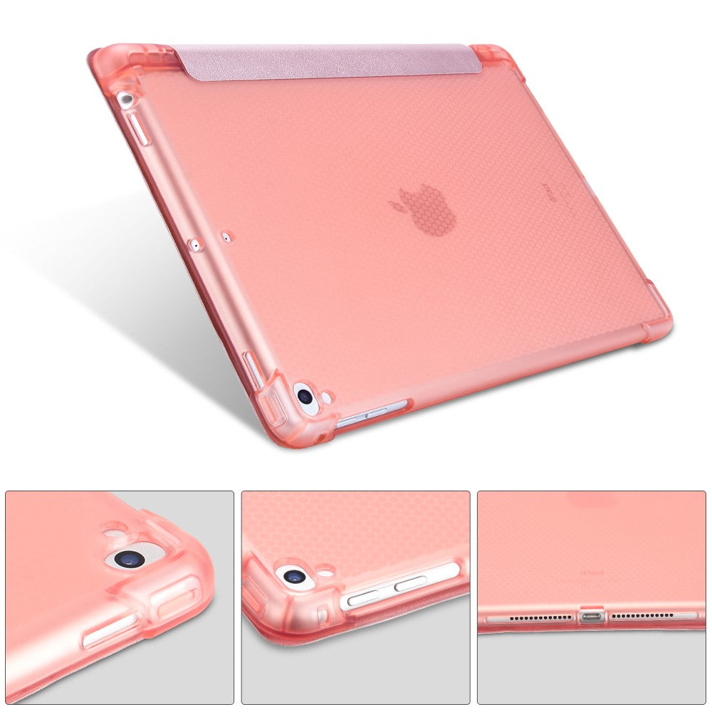 Защитен Калъф за iPad Air 2/ Pro 9.7", Trifold Leather Case, Розов (2)