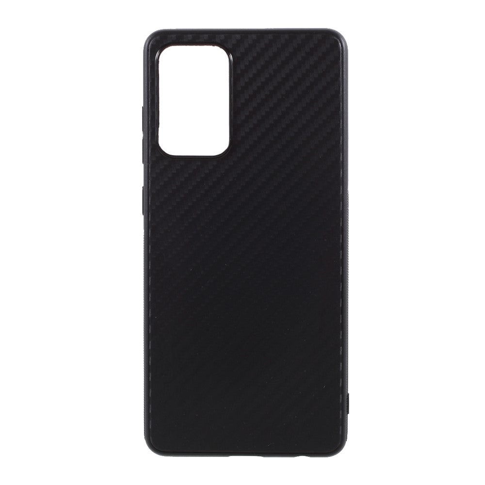 Тънък Силиконов Калъф за Samsung A52, Forcell Fiber Case, Черен
