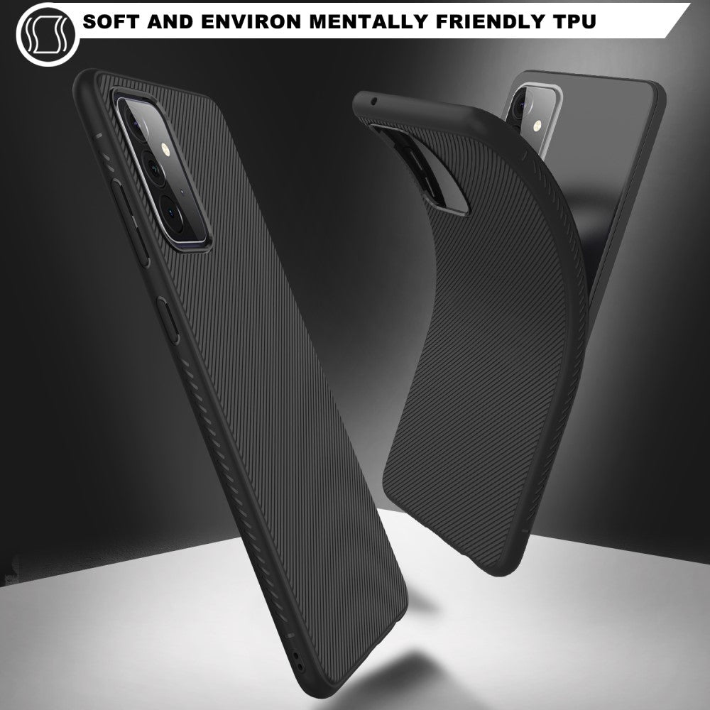 Силиконов Калъф за Samsung A72, Twill Case, Черен (3)