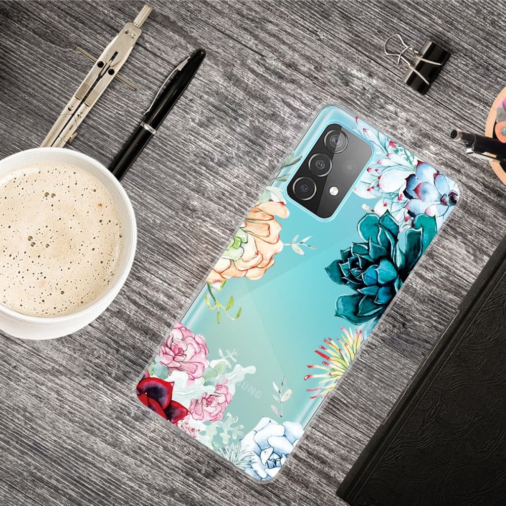 Силиконов Калъф за Samsung A72, Printing Flower Case, Цветен (4)
