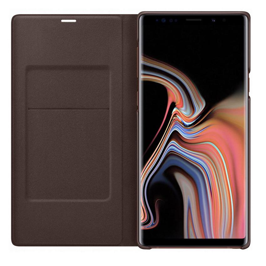 Оригинален Активен Калъф за Samsung Note 9 Led View Cover Book Case Ef-Nn960pae, Кафяв (4)