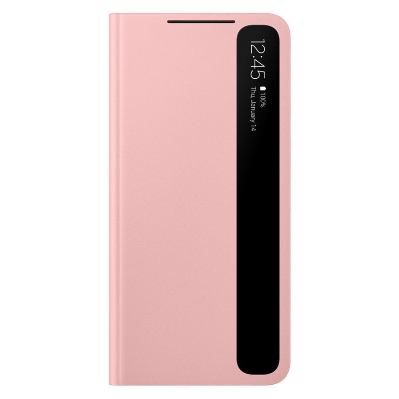 Оригинален Активен Калъф за Samsung S21 Plus Clear View Cover Book Case EF-ZG996CPE, Розов