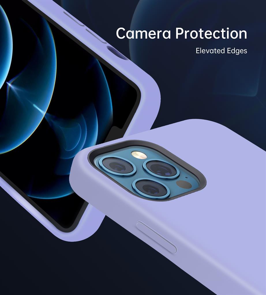 Magsafe Силиконов Калъф за iPhone 12/Pro, Choetech Magnetic Case, Лилав (5)