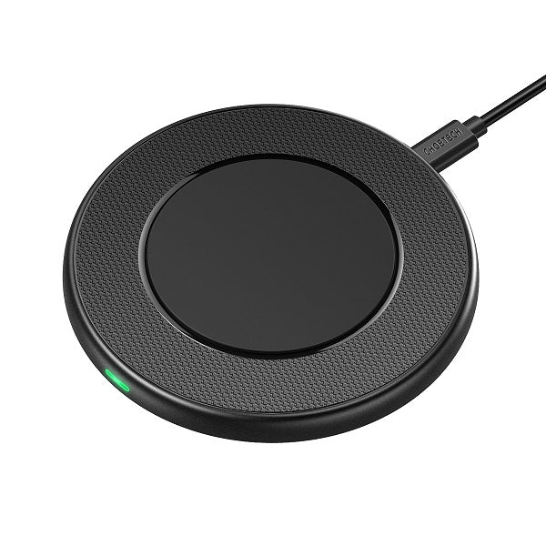 Безжично Зарядно за Телефон, Choetech Wireless Pad Fast Charger 15W, Черен (2)