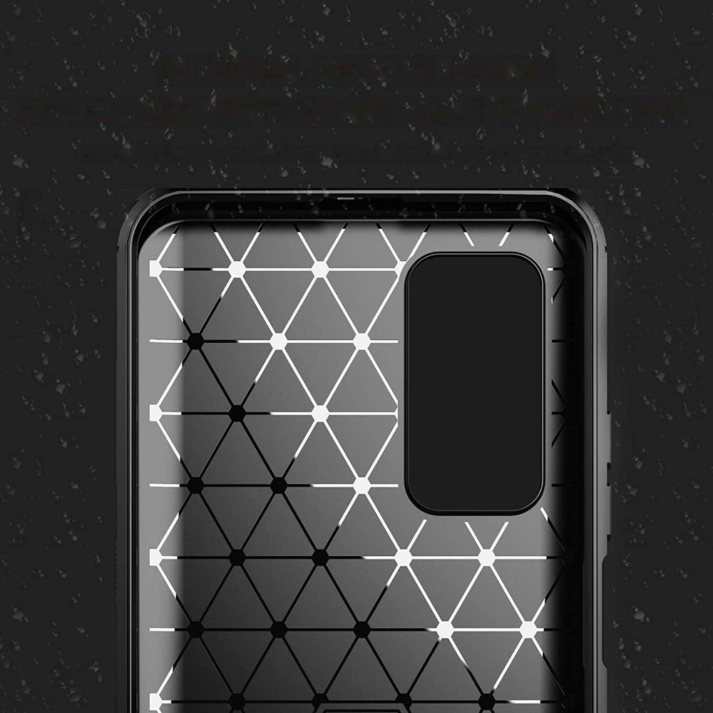 Противоударен Силиконов Калъф за Xiaomi Mi 10T/Pro, Forcell Carbon Case, Черен (5)