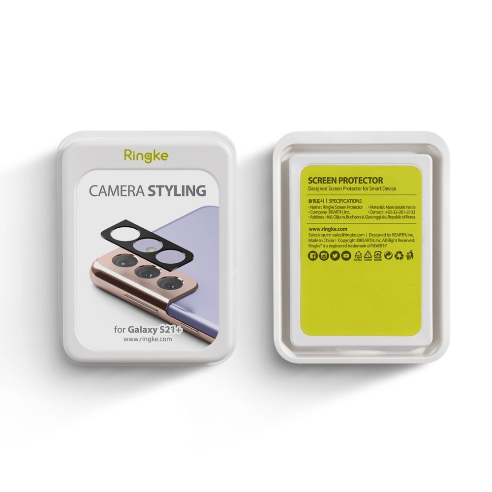 Удароустойчив Протектор за Камерата на Samsung S21 Plus, Full Cam Glass, Черен (6)