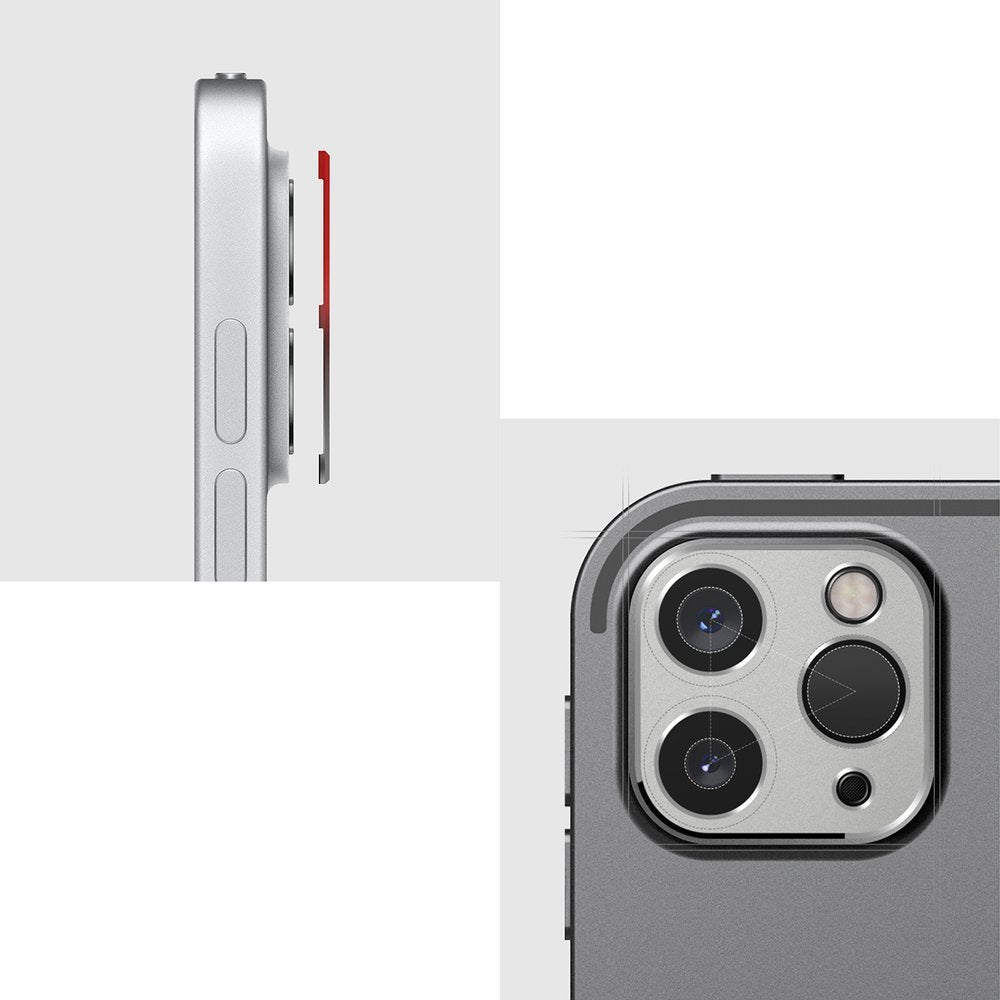 Удароустойчив Протектор за Камерата на iPad Pro 12.9" и 11", Full Cam Glass, Черен (3)