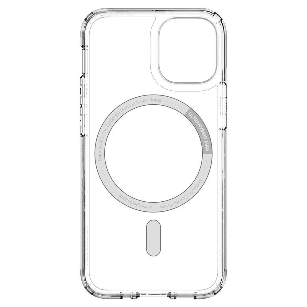 Magsafe Противоударен Калъф за iPhone 12/Pro, Spigen Ultra Hybrid Case, Черен (7)