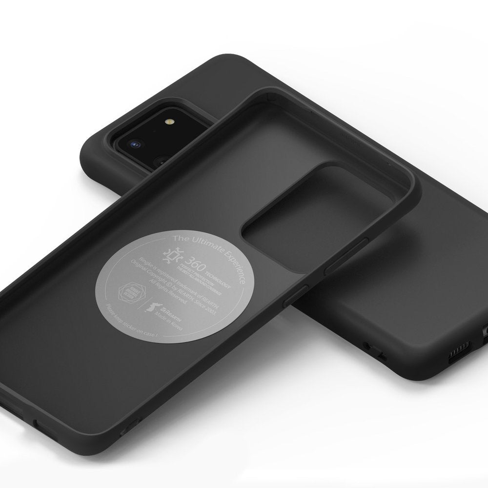 Противоударен Силиконов Калъф за Samsung S20 Ultra, Ringke Air S Case, Черен (4)