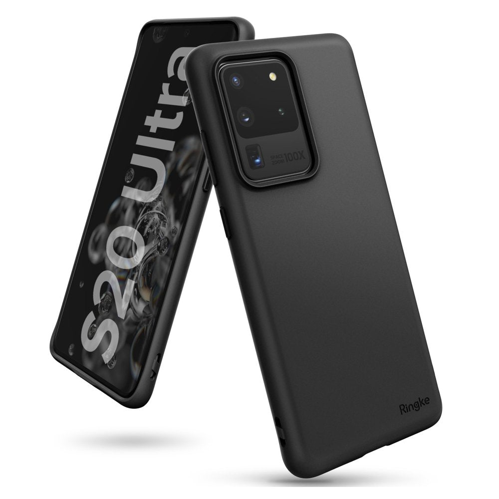 Противоударен Силиконов Калъф за Samsung S20 Ultra, Ringke Air S Case, Черен