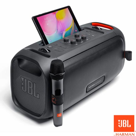 Безжична Колона с Микрофон, JBL Partybox On The Go Bluetooth Speaker, Черен (2)