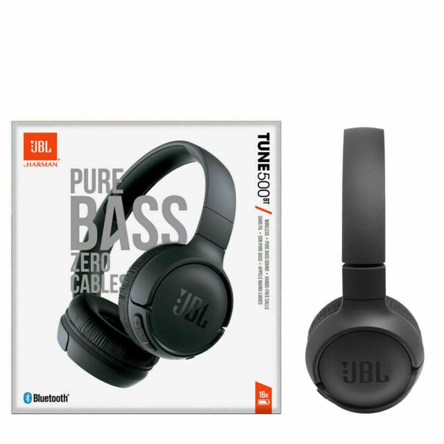 Безжични Слушалки, JBL Tune 500BT Headphones Bluetooth, Черен (4)