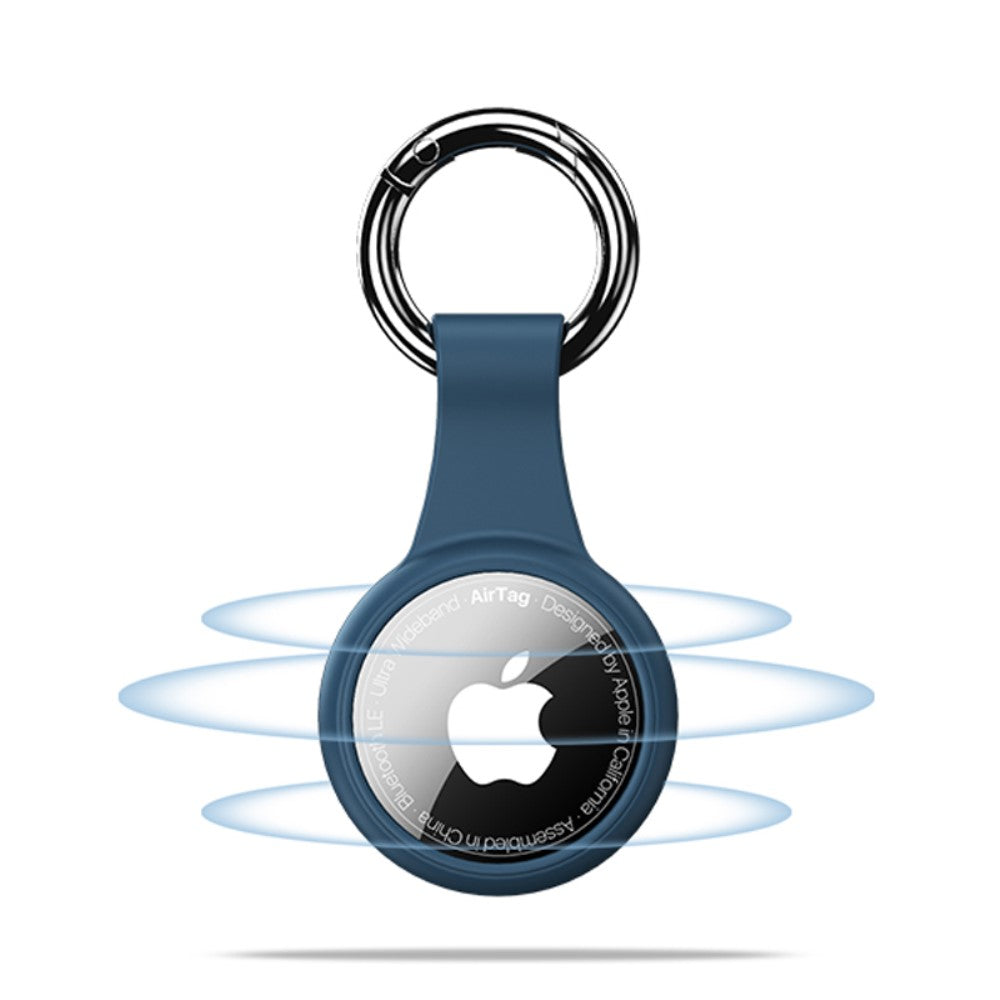 Силиконов Калъф + Протектори за Apple AirTag, Flexible Case Trio, Черен (5)