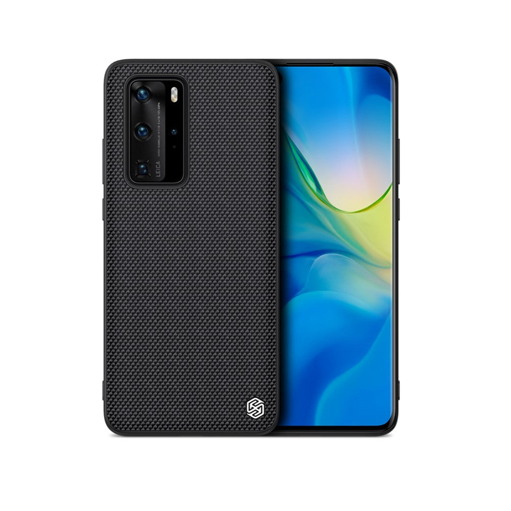 Калъф с Фибро Влакна за Huawei P40 Pro, Nillkin Textured Case, Черен (7)