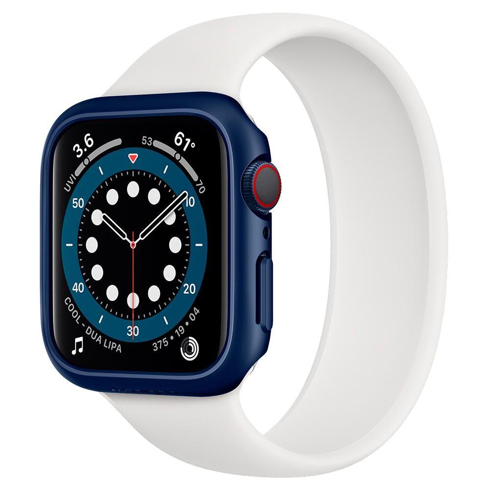 Противоударен Калъф за Apple Watch SE/ 6/ 5/ 4 44 mm, Spigen Thin Fit Case, Син (2)