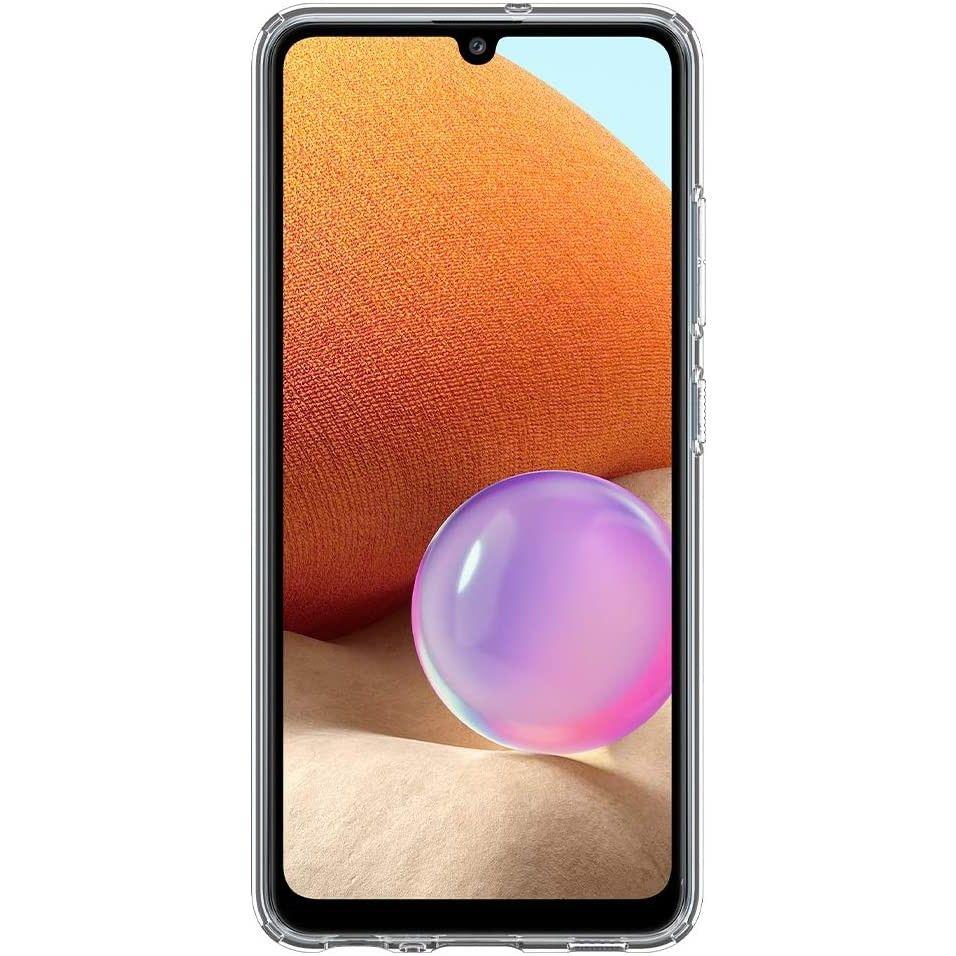 Противоударен Силиконов Калъф за Samsung A32 4G, Spigen Liquid Crystal Case, Прозрачен (4)