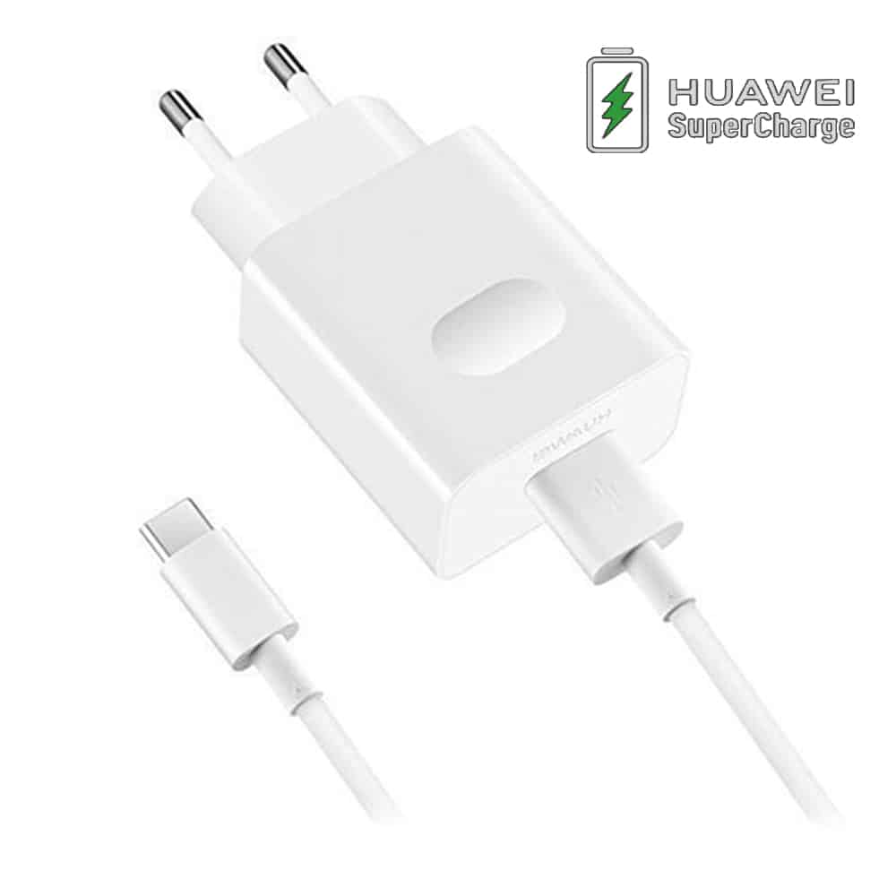 Оригинално Бързо Зарядно за Huawei P30/ P20/ P10/ Mate 20 220v Super Charger 22.5W CP404 & USB-C, Бял (2)