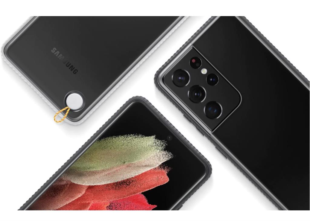 Оригинален Противоударен Калъф за Samsung S21 Ultra, Clear Protective Cover Case EF-GG998CBE, Черен (5)
