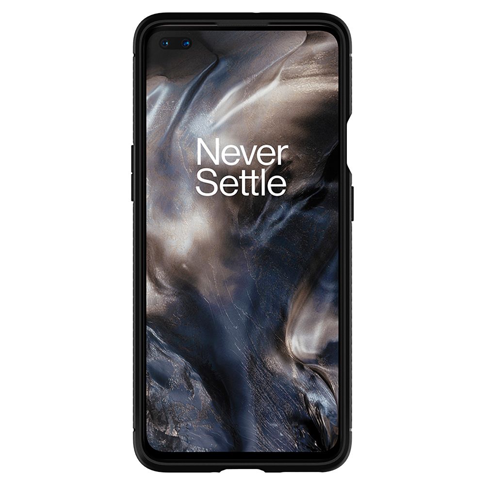 Противоударен Силиконов Калъф за Oneplus Nord, Spigen Rugged Armor Case, Черен (5)