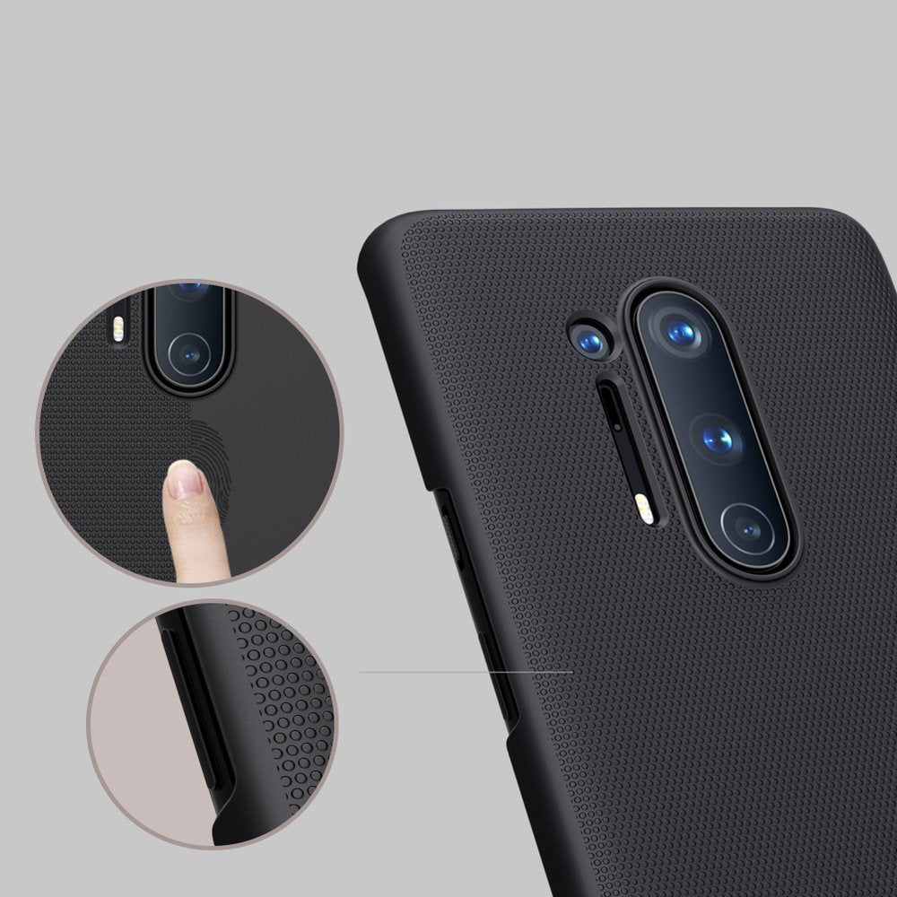 Калъф с Поставка за Oneplus 8 Pro, Nillkin Super Frosted Case, Черен (3)