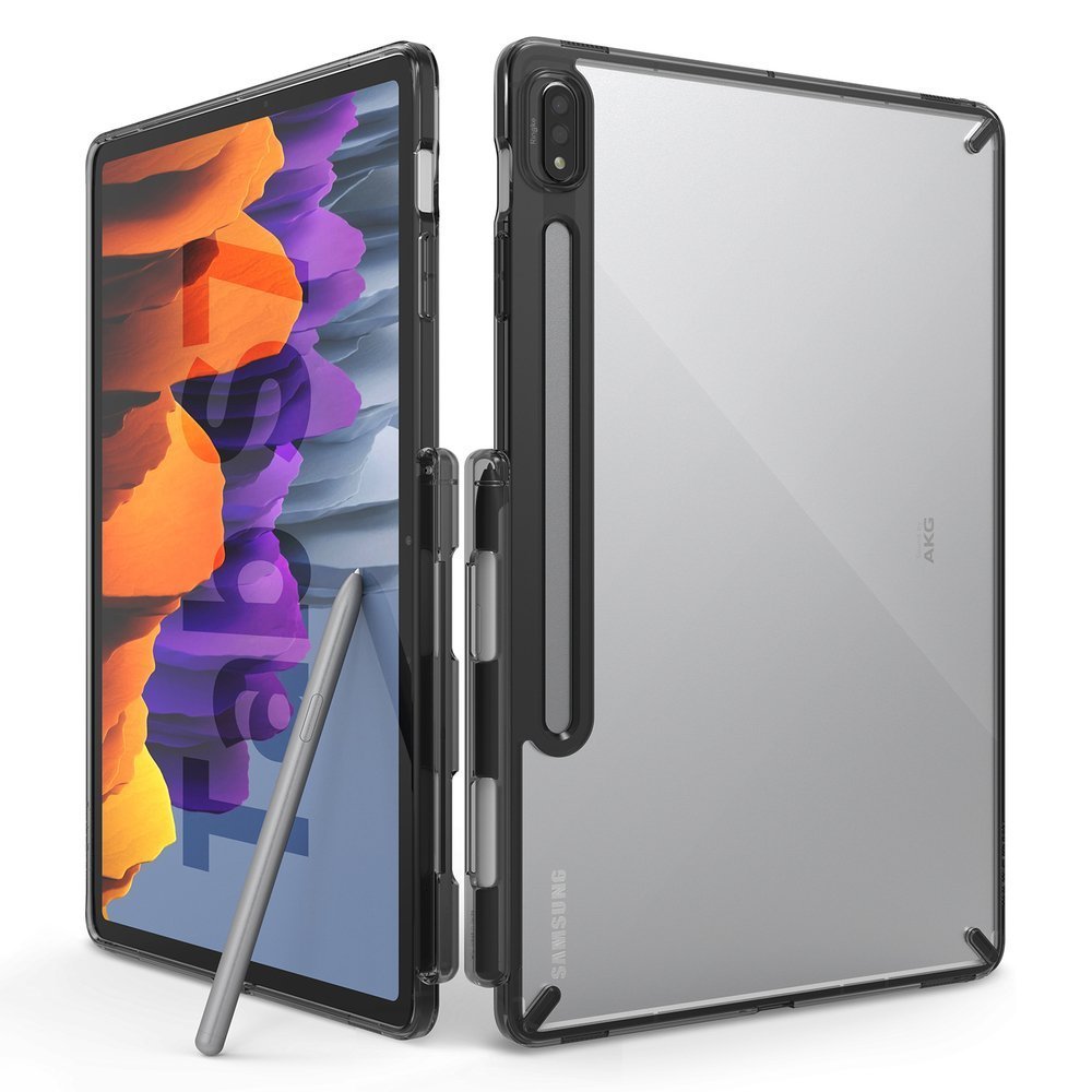 Противоударен Хибриден Калъф за Samsung Tab S8/ S7, Ringke Fusion X Case, Черен