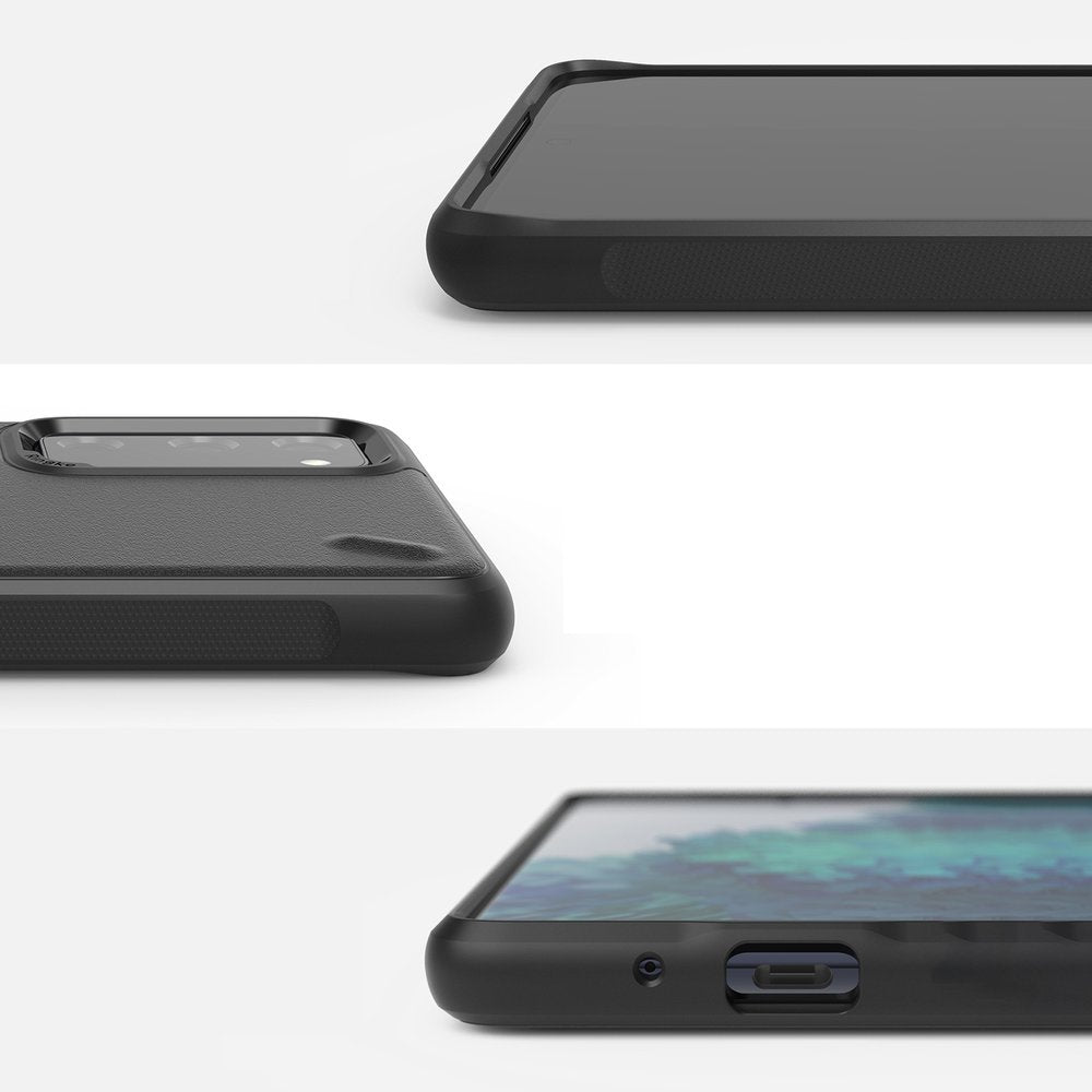 Противоударен Силиконов Калъф за Samsung S20 FE, Ringke Onyx Case, Черен (3)