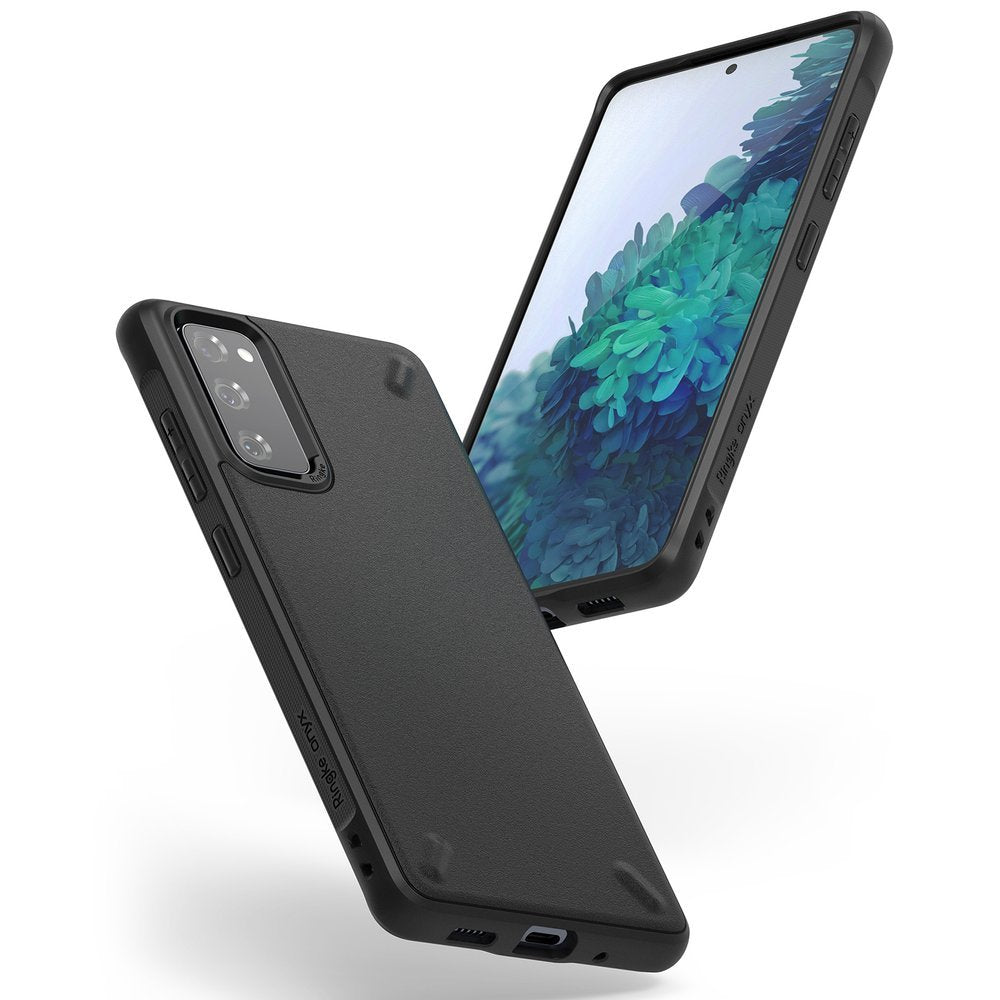 Противоударен Силиконов Калъф за Samsung S20 FE, Ringke Onyx Case, Черен (2)