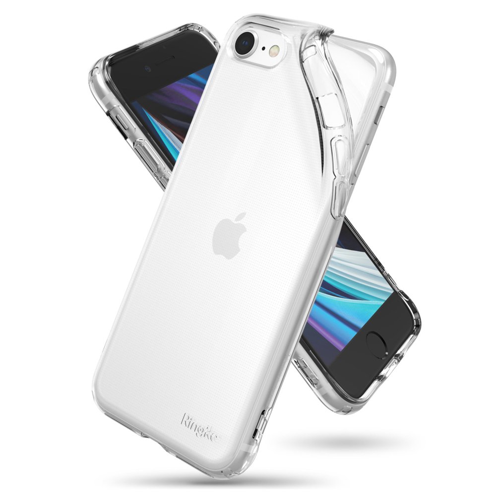 Противоударен Силиконов Калъф за iPhone SE 2022/2020 8/7, Ringke Air Case, Прозрачен