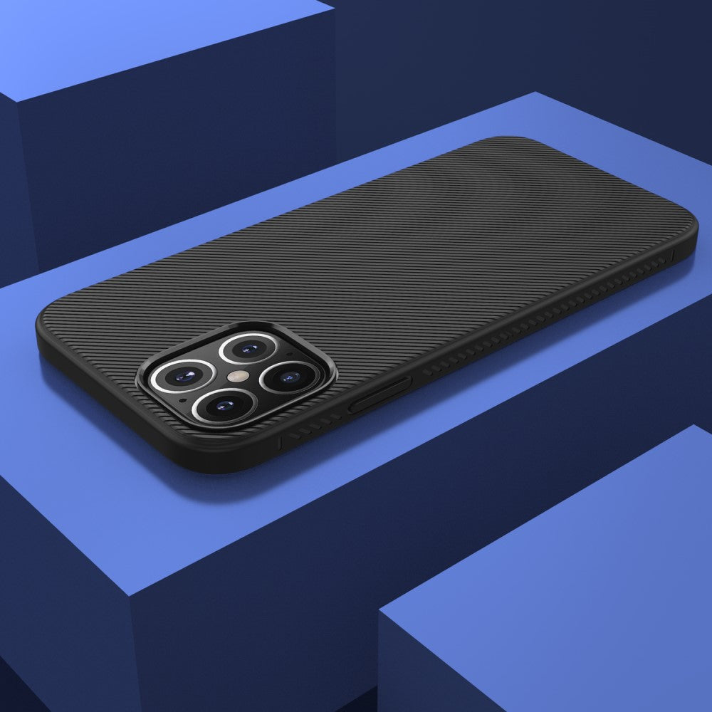 Силиконов Калъф за iPhone 12/Pro, Twill Case, Черен (4)