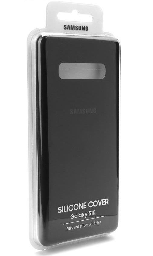 Оригинален Силиконов Калъф за Samsung S10 Silicone Cover Case EF-PG973TBEGWW, Черен (3)